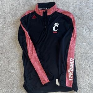 Cincinnati Bearcats small adidas three quarter zip